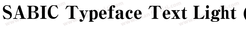 SABIC Typeface Text Light (正文)字体转换